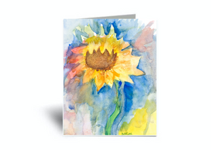 "Sunflower 1" Blank Card 10 Pack