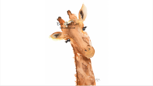 "Giraffe Lashes" Animal Print