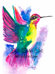 "Summer Hummingbird" Animal Print