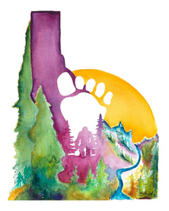 "Footprints" Idaho Print