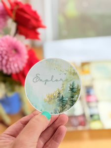"Explore" Vinyl Sticker