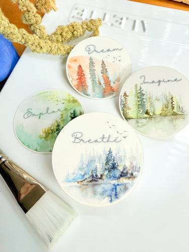 Mindfulness Vinyl Sticker 4-Pack