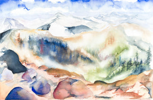 "Between The Valley" Landscape Print