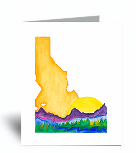 "Love Idaho" Blank Card 10 Pack