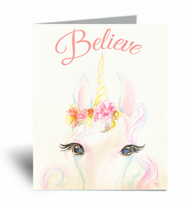 "Believe" Blank Card 10 Pack Holiday