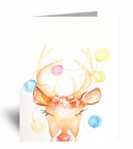 "Rudolph" Blank Card 10 Pack Holiday
